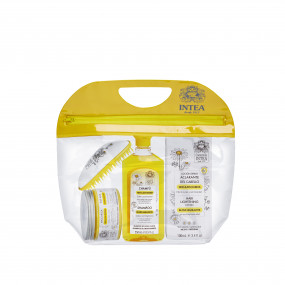 Traitement des cheveux châtains clairs et/ou blonds. Brosse à cheveux et sac de voyage gratuits.